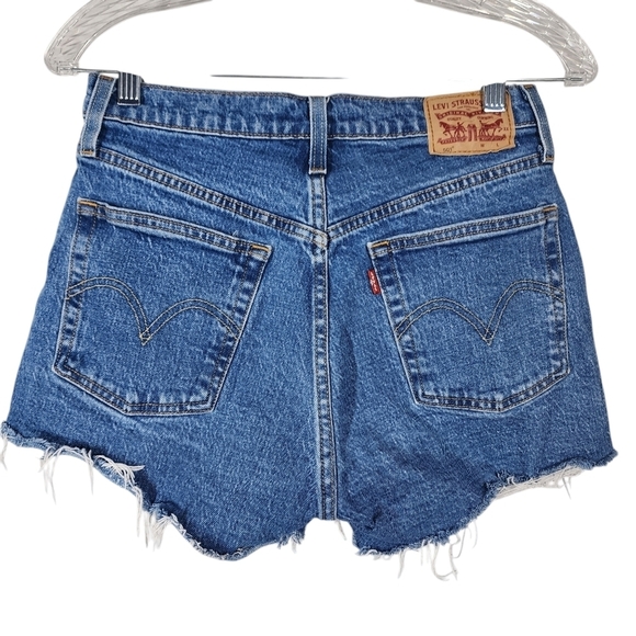 LEVI'S 501 BUTTON FLY DENIM SHORTS - Picture 2 of 6